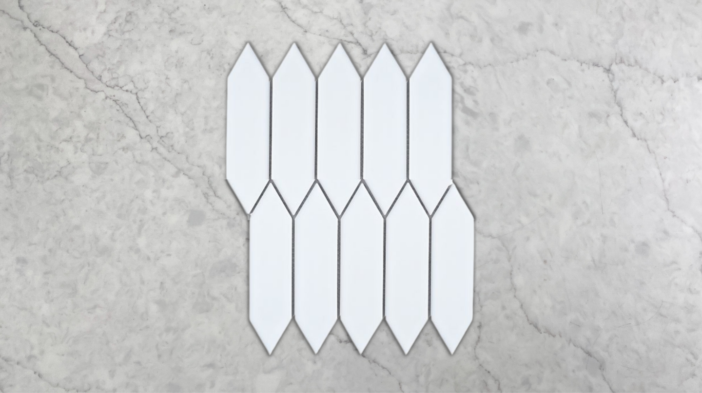 Pailng White Mosaic 48x195